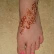 Henna foot design
